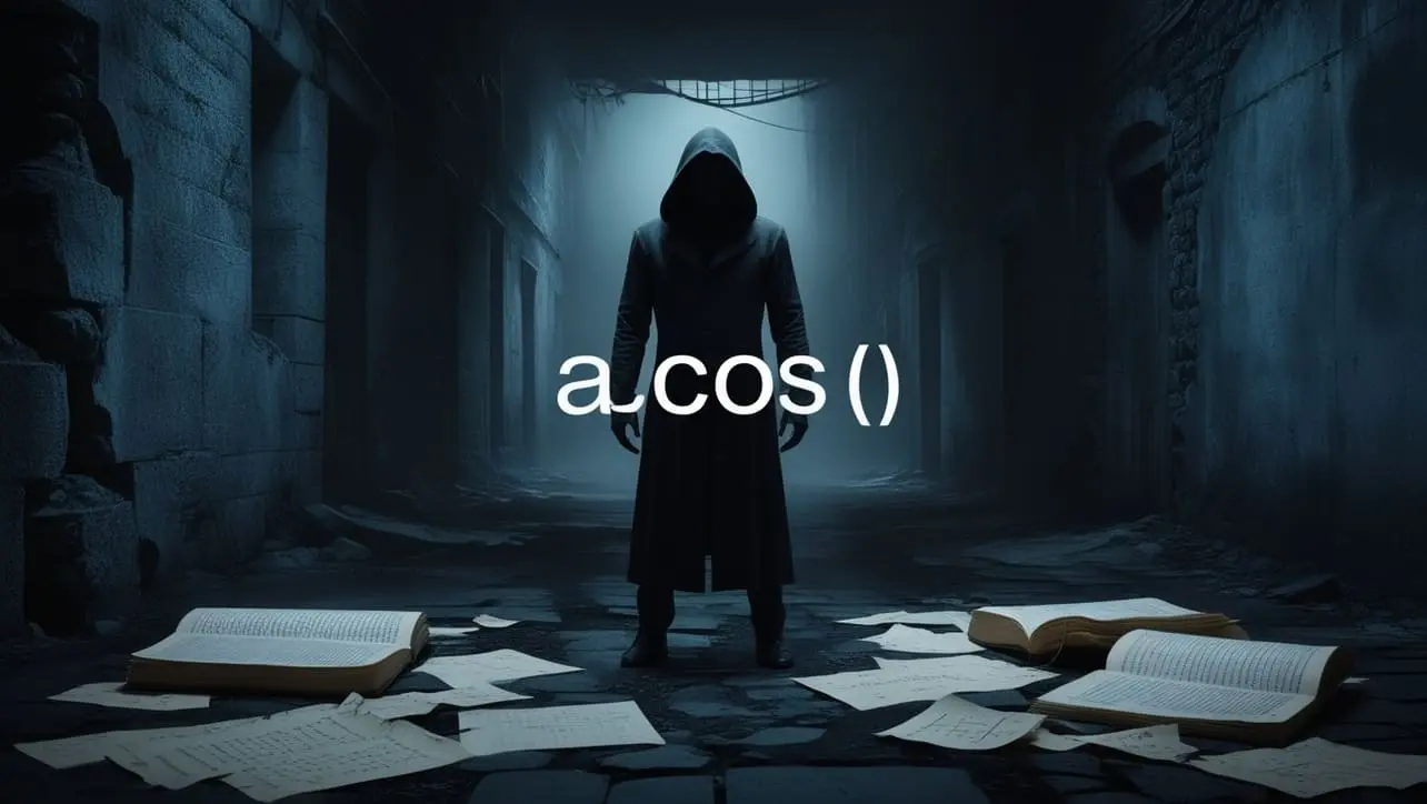 C acos() function tutorial for inverse cosine in radians