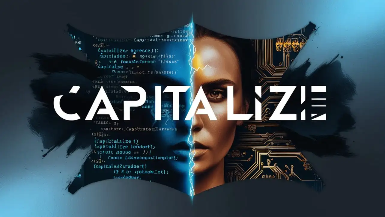 Python capitalize() method tutorial showing first-letter capitalization