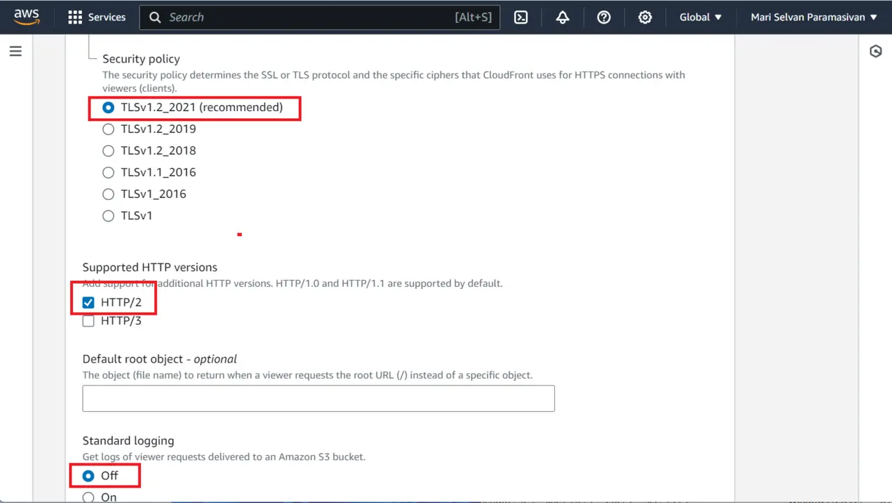 CloudFront supported HTTP versions