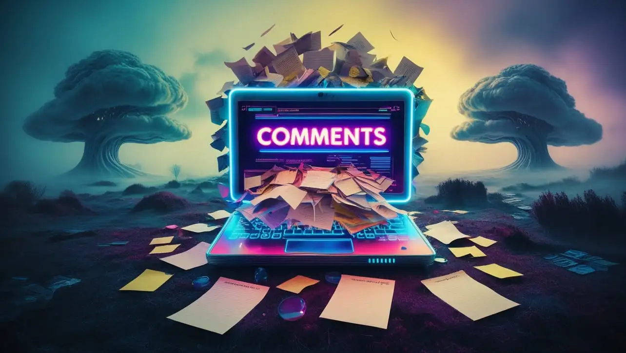 Illustration of comments being stripped from a JSON document