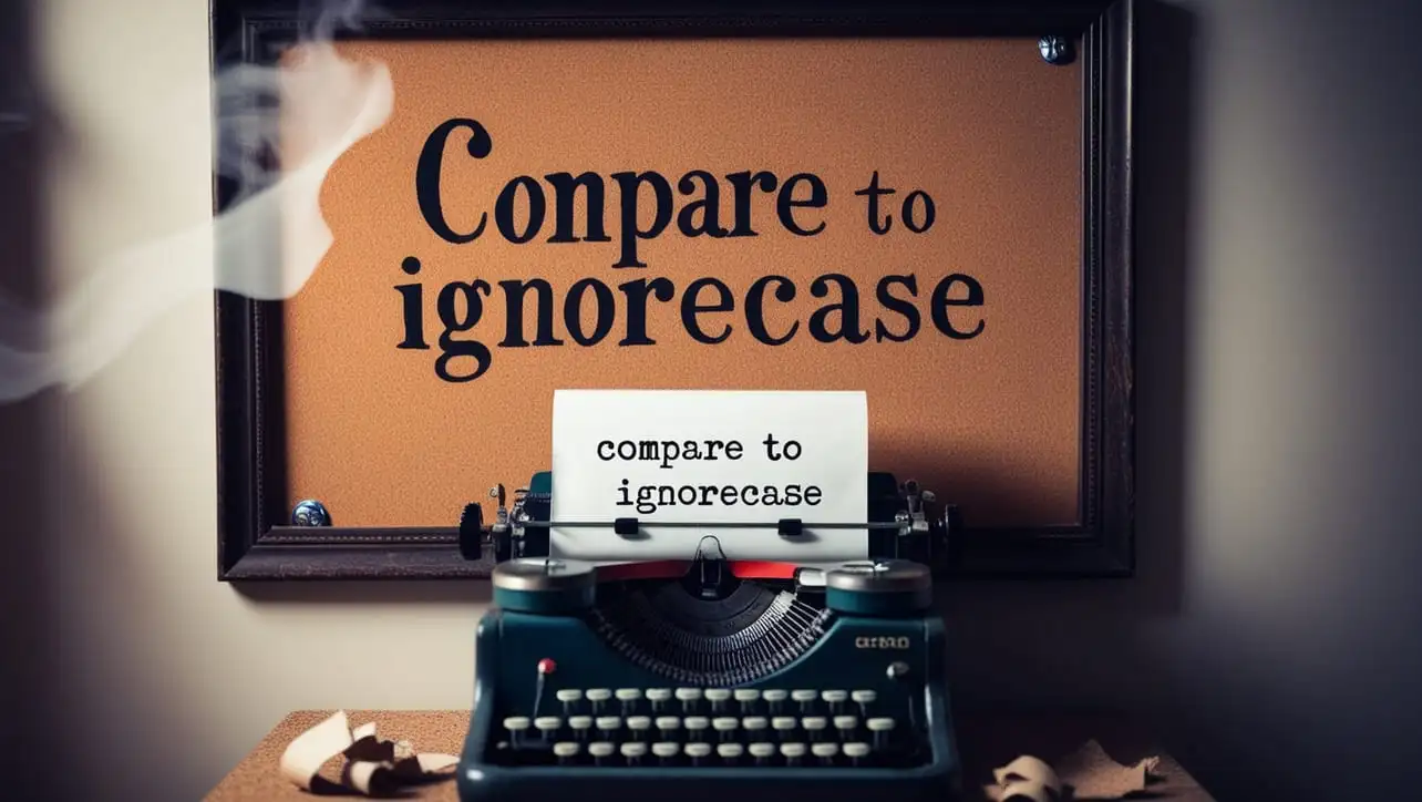Java String compareToIgnoreCase() method tutorial showing case-insensitive comparison