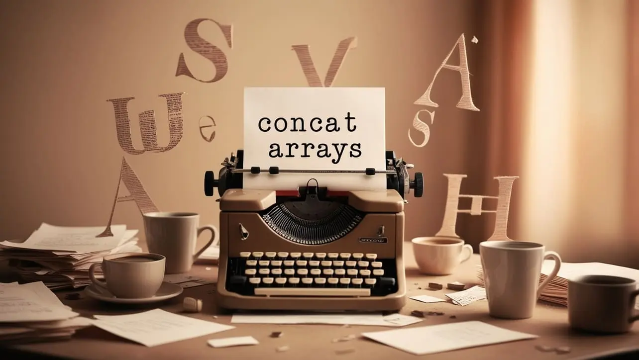 MongoDB $concatArrays operator tutorial showing how to merge arrays in aggregation pipelines