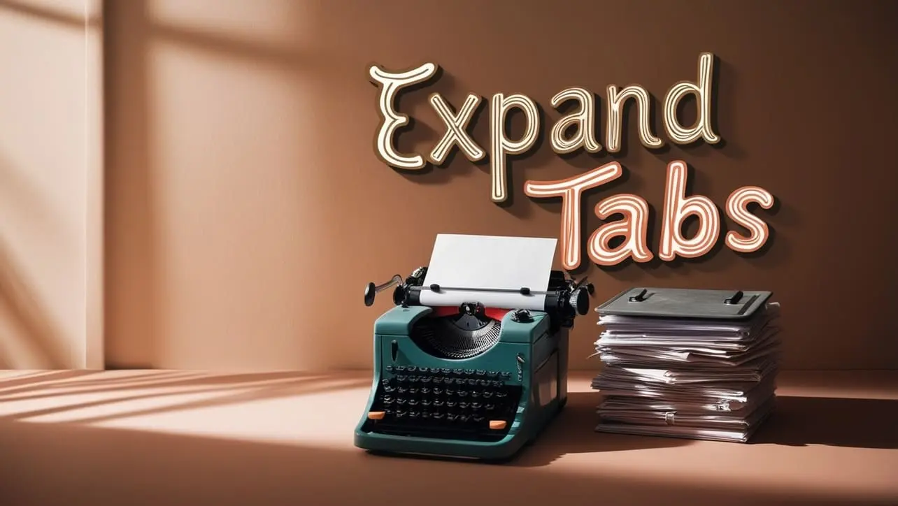 Python expandtabs() method tutorial for replacing tab characters with aligned spaces
