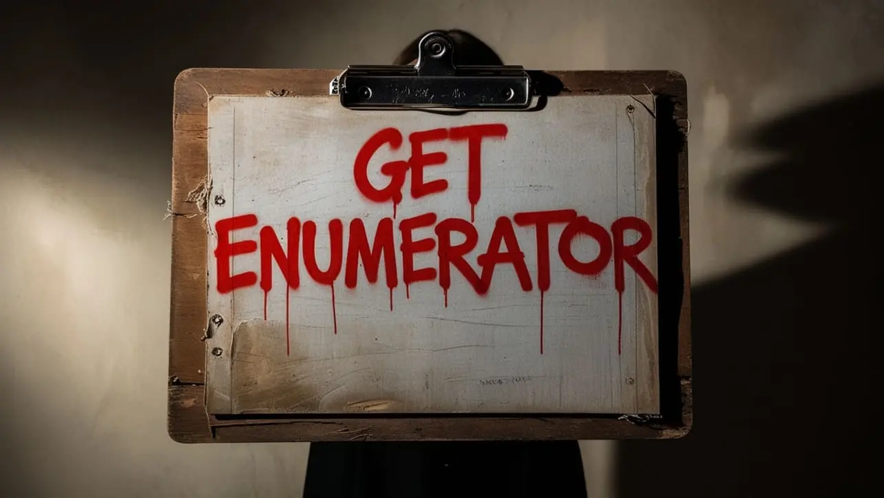 C# String GetEnumerator() method tutorial showing CharEnumerator character iteration