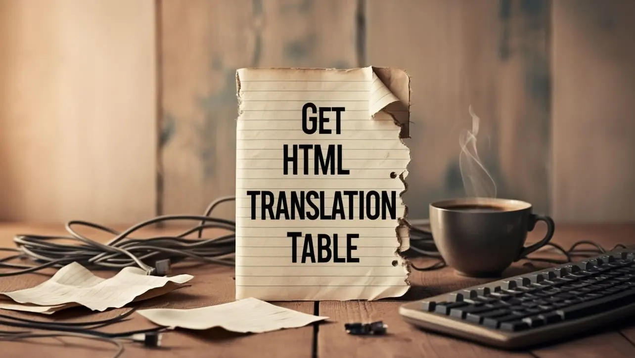 PHP get_html_translation_table() tutorial showing HTML entity character mapping