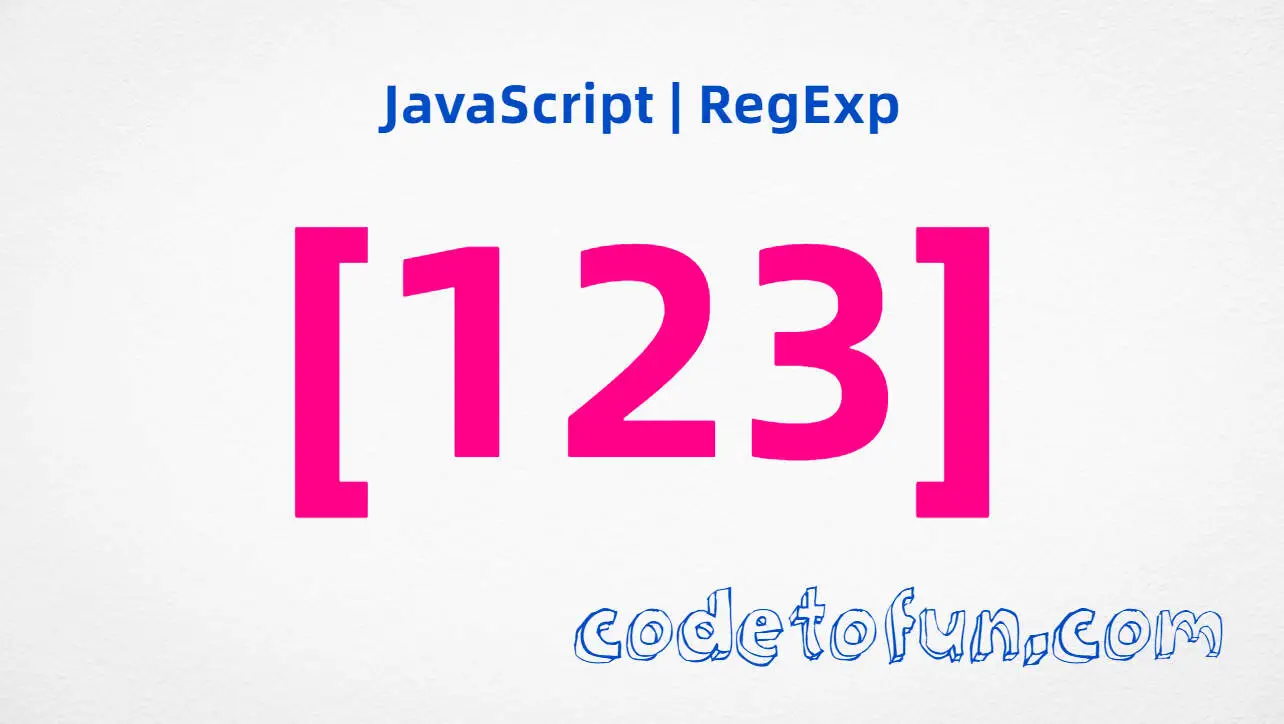 JavaScript RegExp [0-9] character class tutorial for matching digit characters