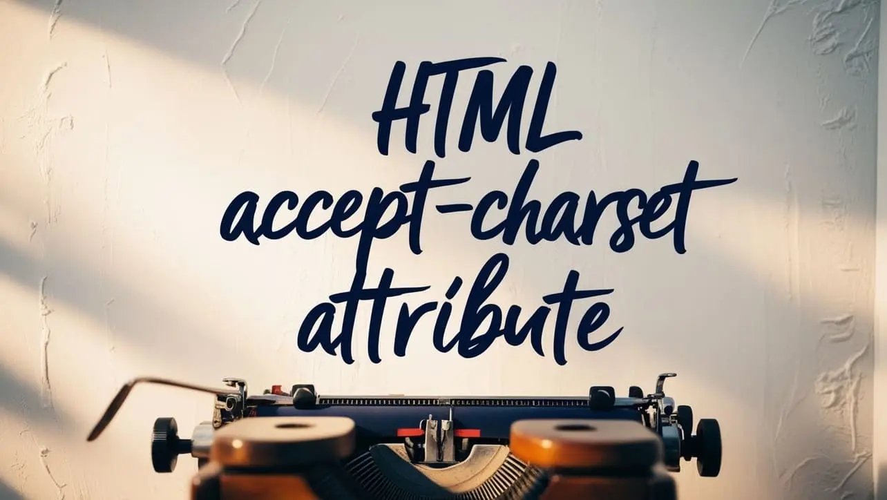 HTML accept-charset attribute tutorial — form character encoding for submission