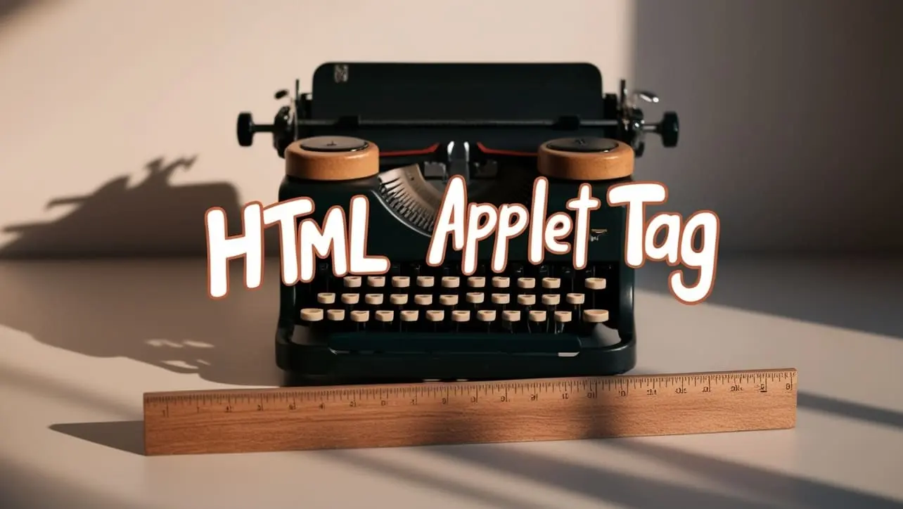 HTML applet tag tutorial — obsolete Java applet embedding