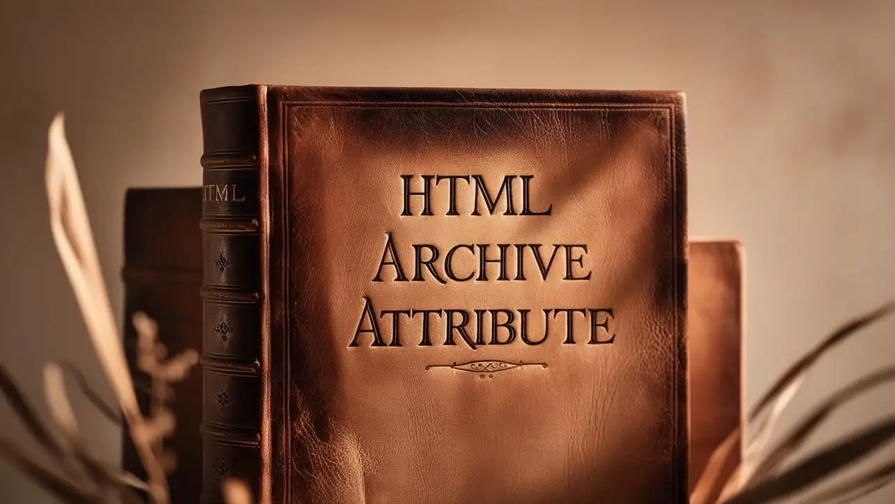 HTML archive attribute tutorial — archive URLs on the object element for legacy embedded resources