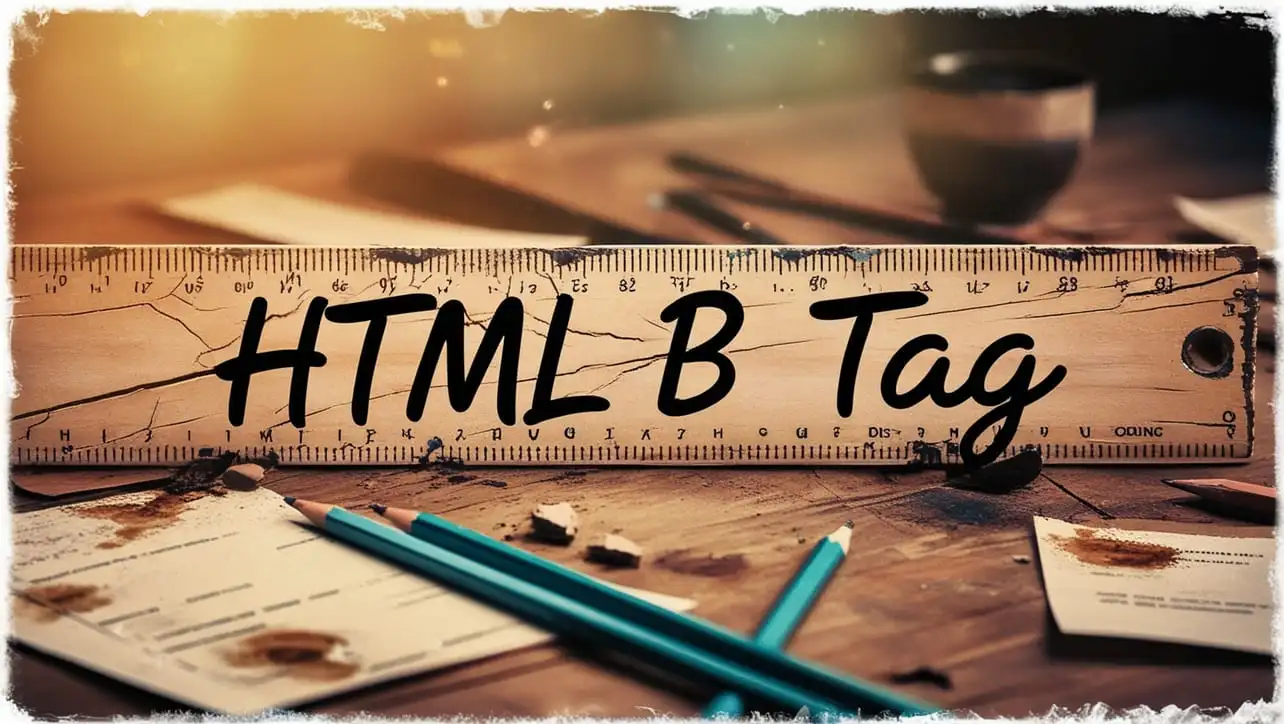 HTML b tag tutorial — making text bold without semantic emphasis