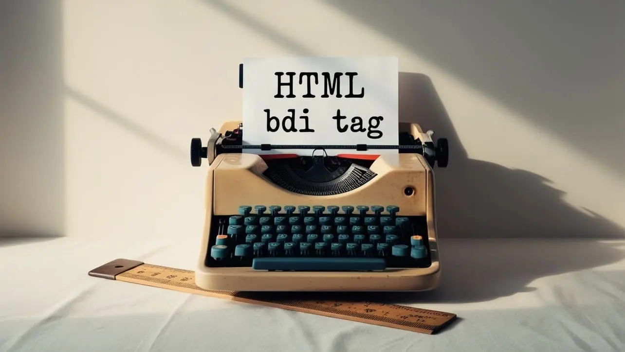 HTML bdi tag tutorial — bidirectional text isolation