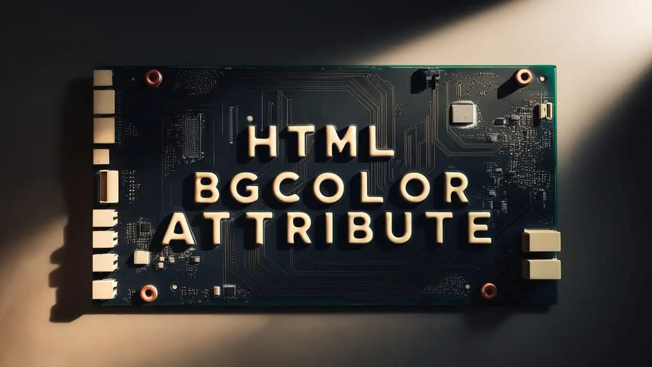 HTML bgcolor attribute tutorial — set background colors on table elements