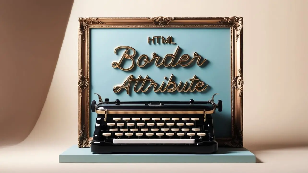 HTML border attribute tutorial — set border width on tables and images
