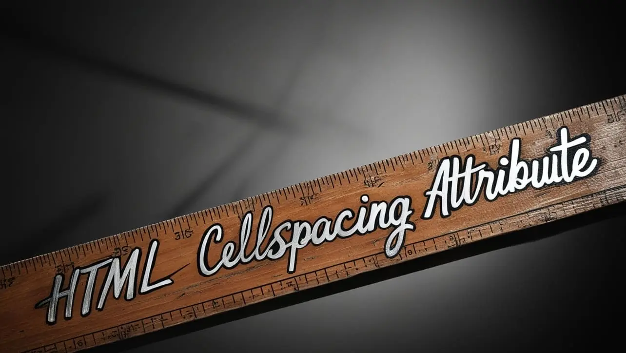 HTML cellspacing attribute tutorial — control space between table cells
