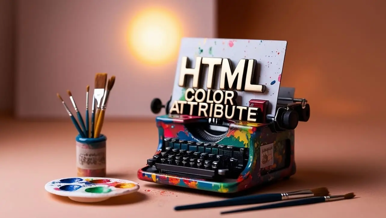 HTML color attribute tutorial — set text colors on legacy font elements