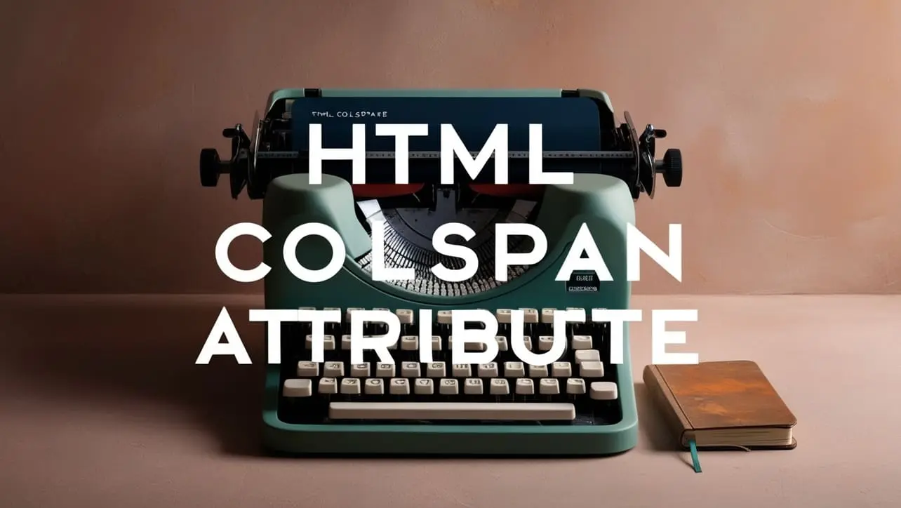HTML colspan attribute tutorial — merge table cells horizontally with colspan