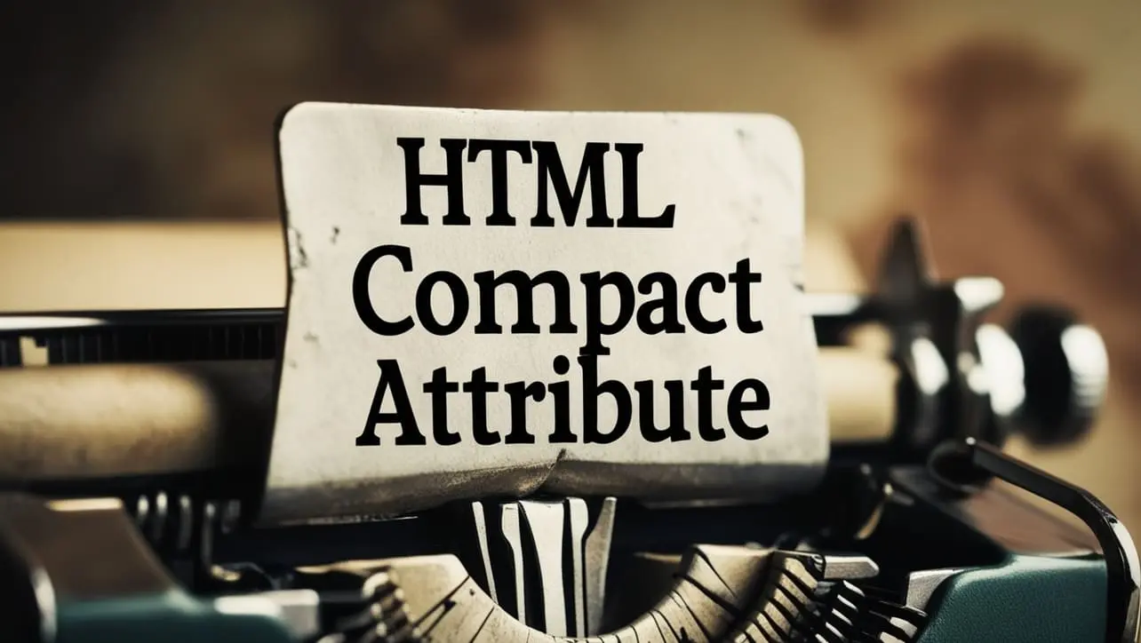 HTML compact attribute tutorial — reduce spacing between list items on ul and ol