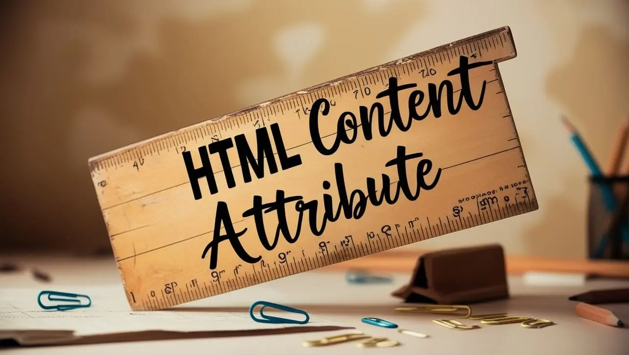 HTML content attribute tutorial — set metadata values on meta tags