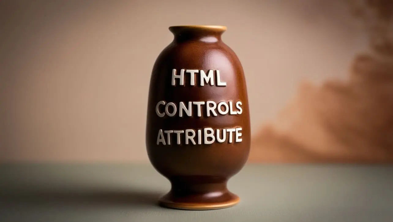 HTML controls attribute tutorial — show playback controls on video and audio elements