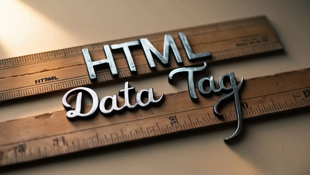 HTML data tag tutorial — machine-readable value attribute