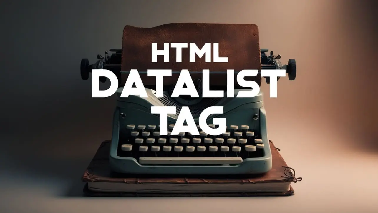 HTML datalist tag tutorial — autocomplete input suggestions