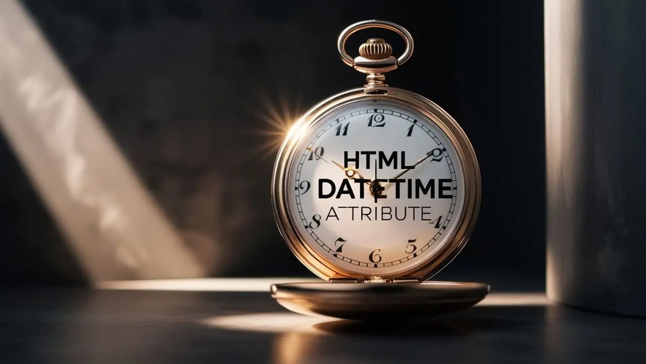 HTML datetime attribute tutorial — machine-readable dates and times on time elements