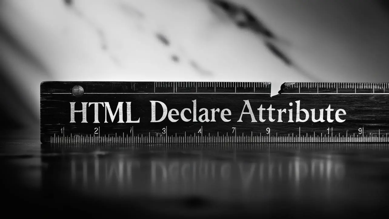 HTML declare attribute tutorial — obsolete object declaration attribute