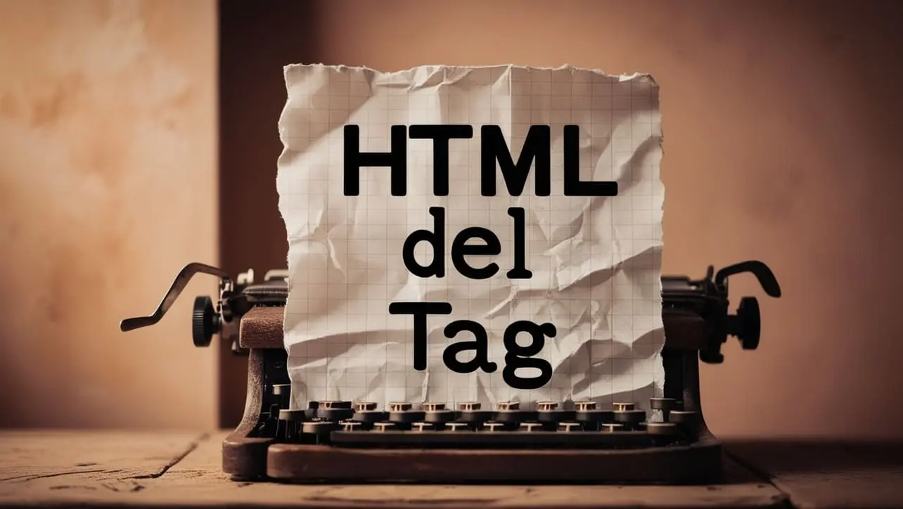 HTML del tag tutorial — mark deleted text and document revisions