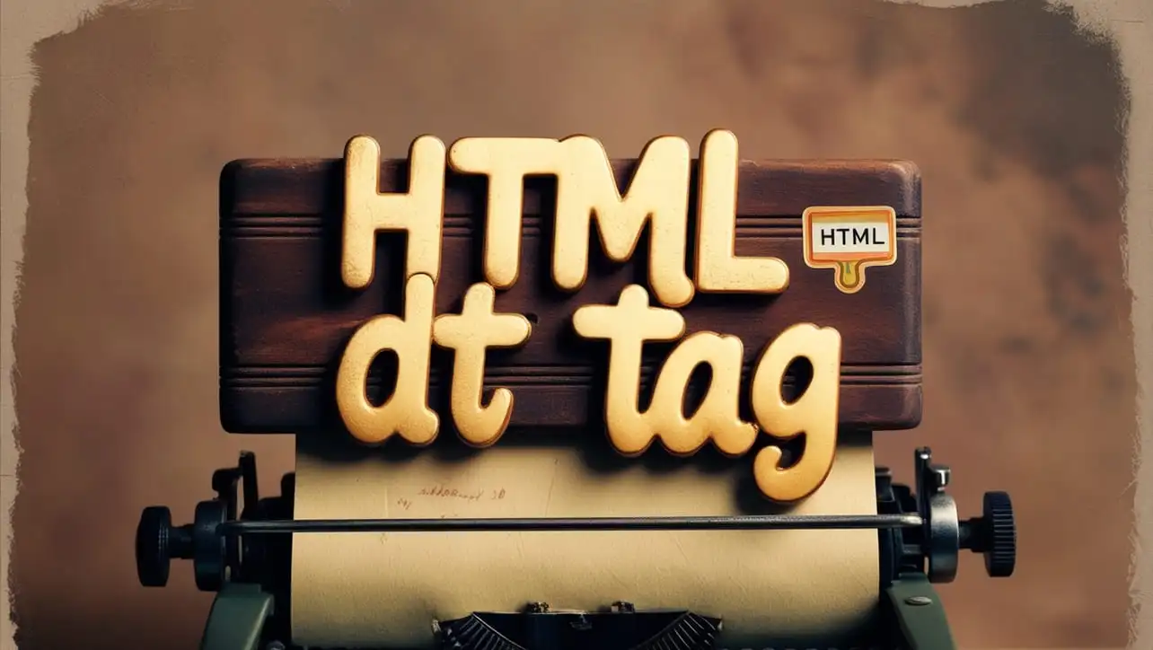 HTML dt tag tutorial — description terms in dl lists with dd