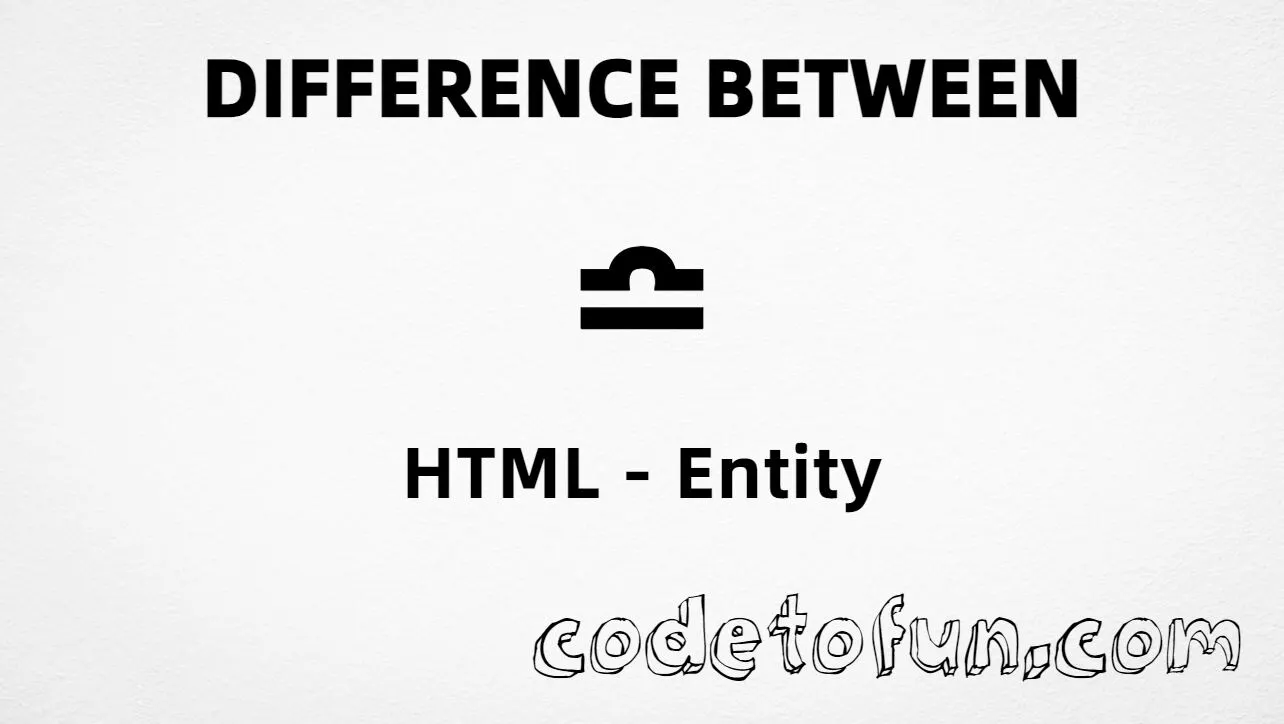 HTML entity for Difference Between symbol (U+224F) tutorial illustration