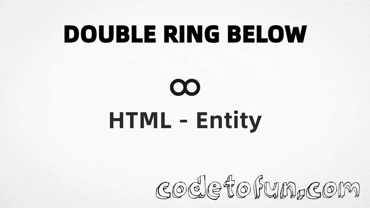 HTML entity for Combining Double Ring Below (U+035A) tutorial illustration