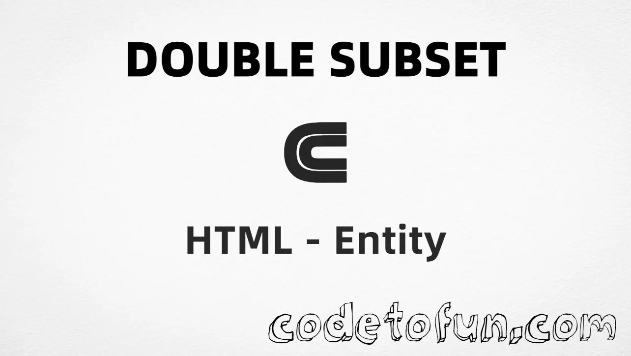 HTML entity for Double Subset (U+22D0) tutorial illustration