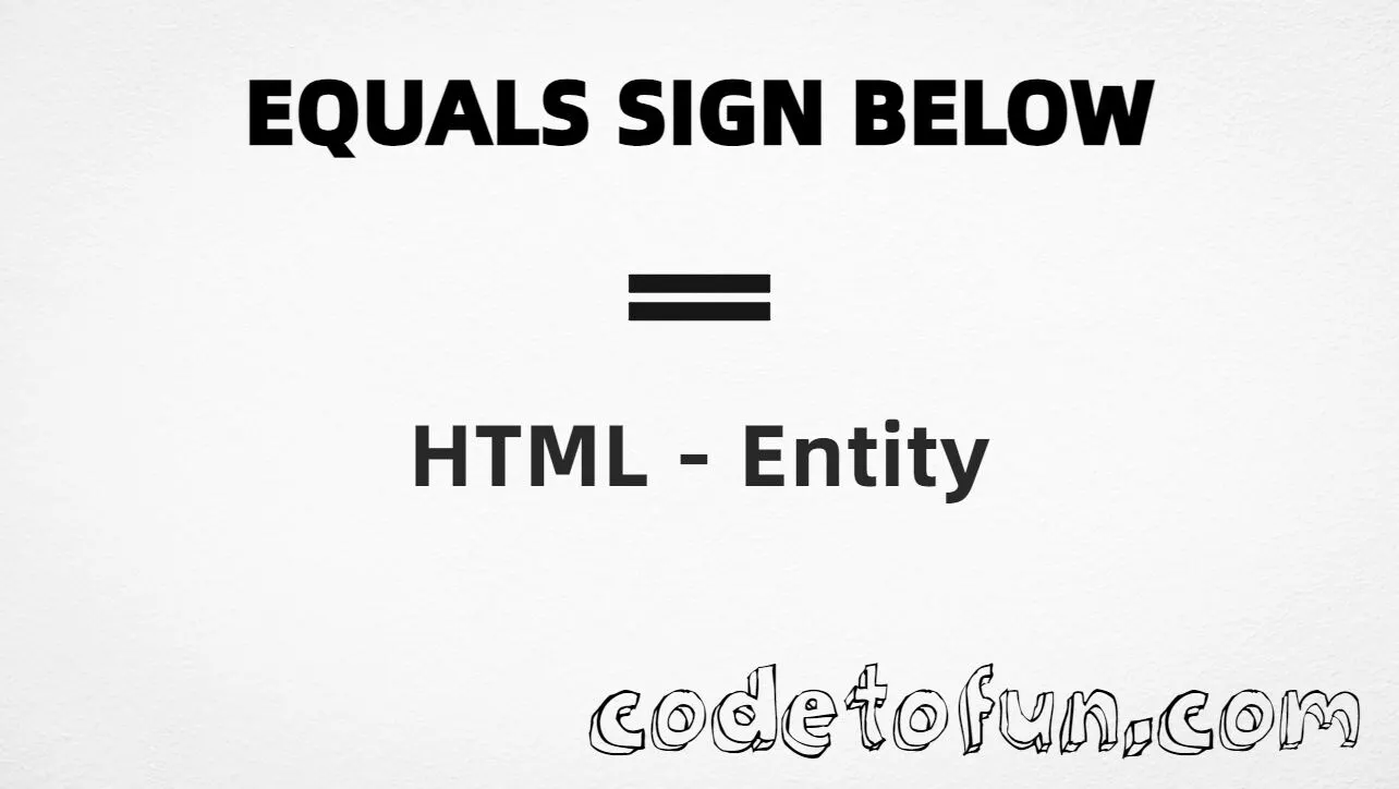 HTML entity for Equals Sign Below combining mark (U+0347) — hex, decimal, and CSS tutorial