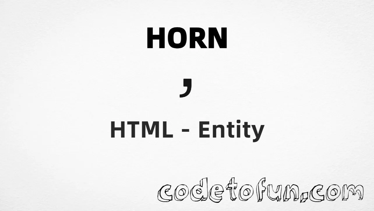 HTML entity for Horn combining mark (U+031B) — hex, decimal, and CSS tutorial
