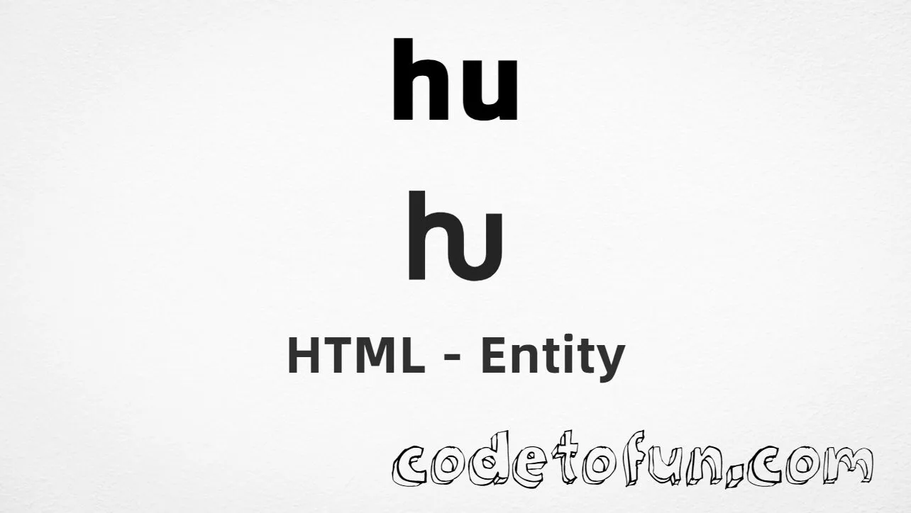 HTML entity for Hu (U+0195) — hex, decimal, and CSS tutorial
