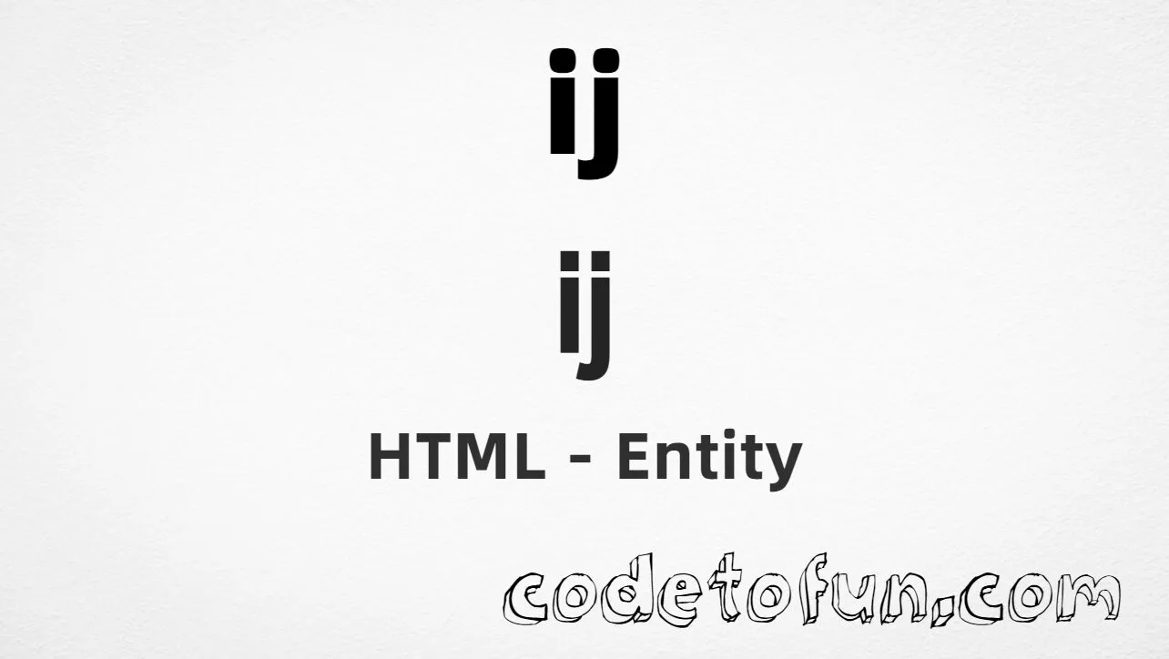 HTML entity for Ij ligature (U+0133) — hex, decimal, named, and CSS tutorial