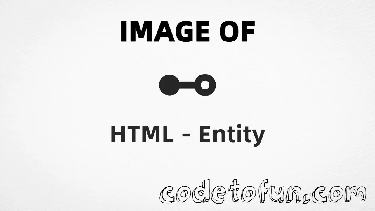 HTML Entity for Image Of symbol tutorial illustration