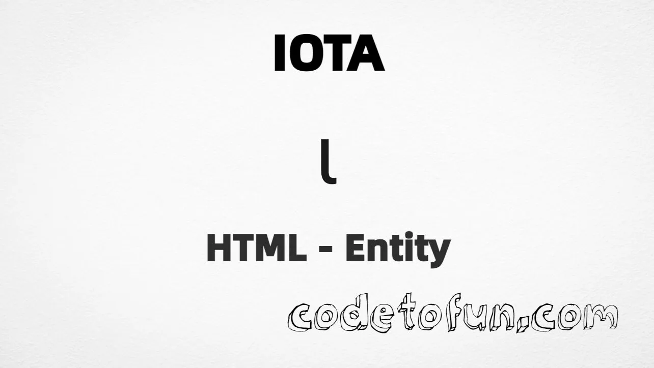 HTML entity for Latin small letter Iota (U+0269) — hex, decimal, and CSS tutorial