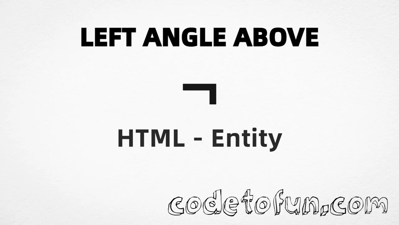 HTML entity for Left Angle Above combining mark (U+031A) — hex, decimal, and CSS tutorial