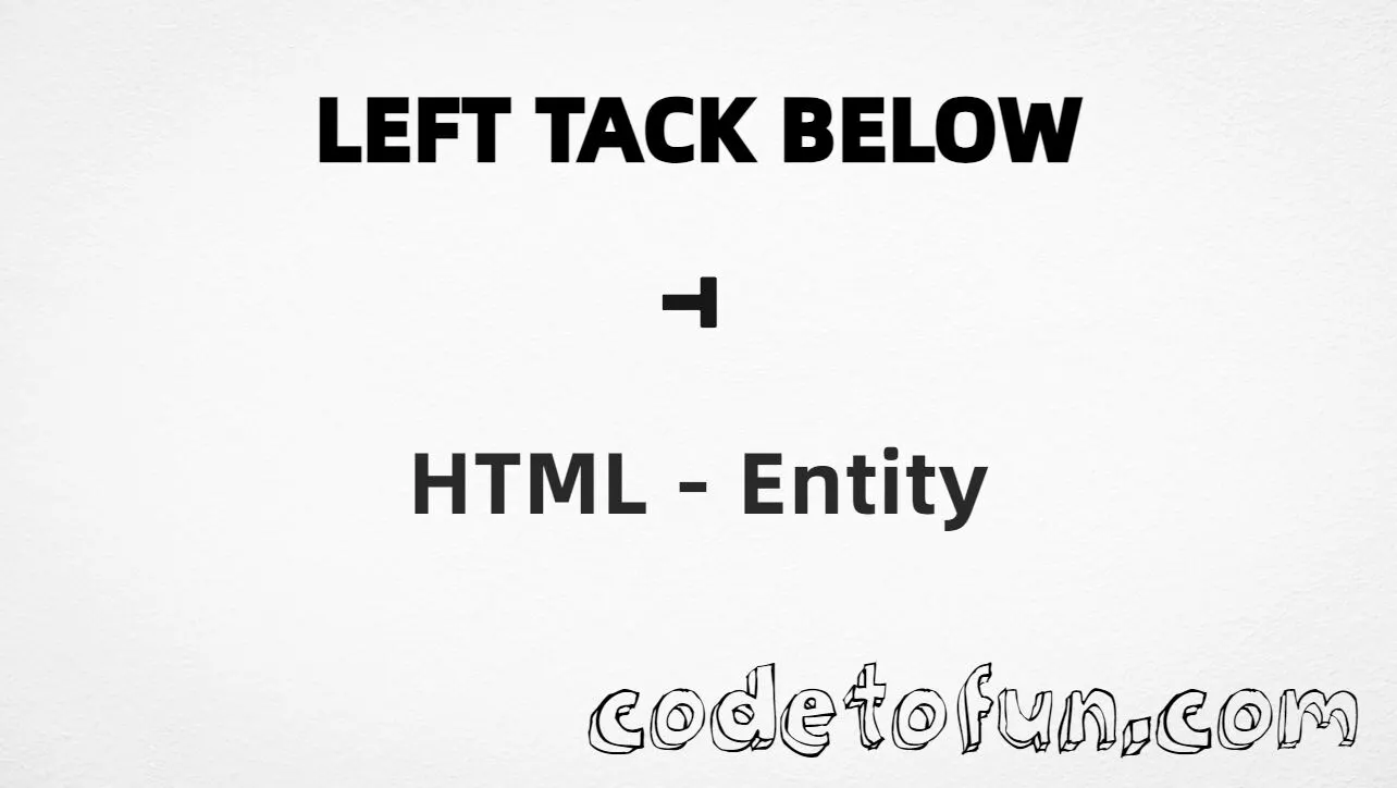 HTML entity for Left Tack Below combining mark (U+0318) — hex, decimal, and CSS tutorial