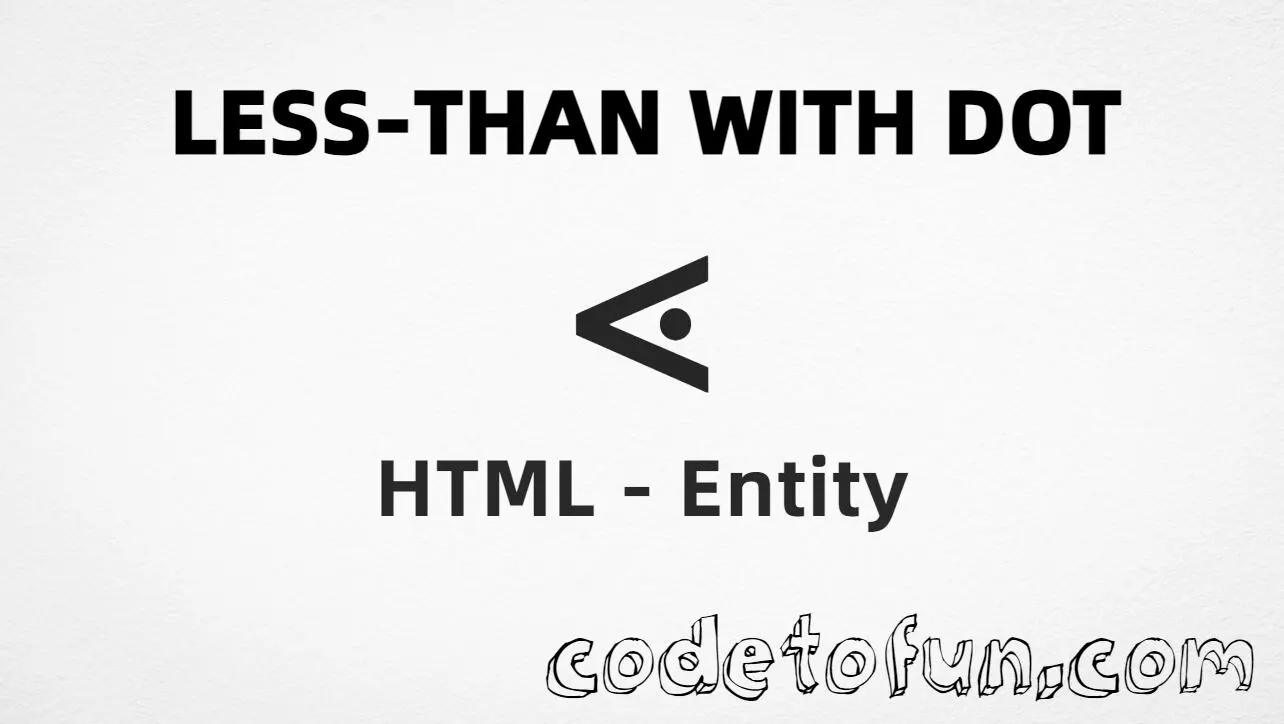 HTML entity for Less Than With Dot (U+22D6) — hex, decimal, named, and CSS tutorial