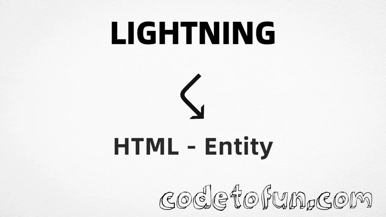 HTML entity for Lightning (U+2607) — hex, decimal, and CSS tutorial
