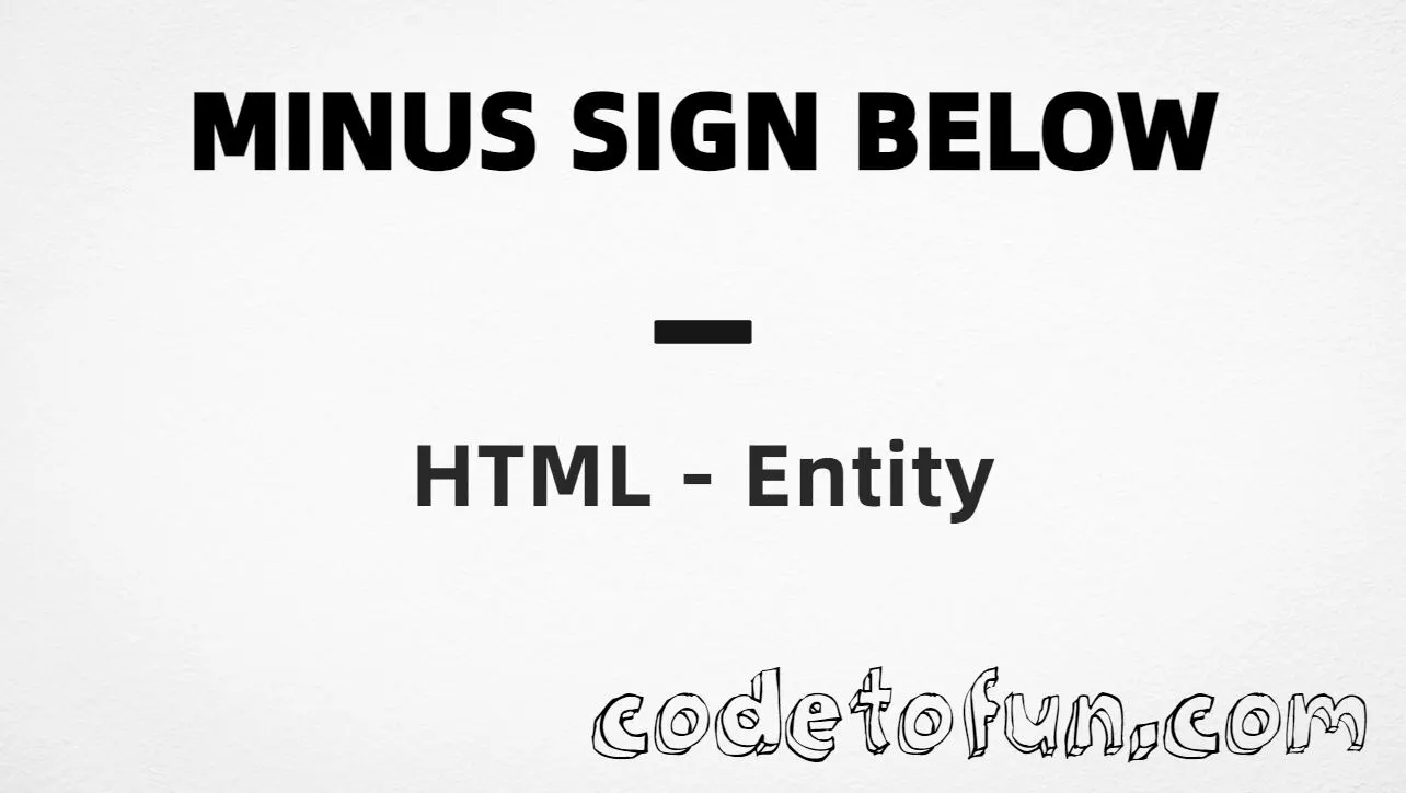 HTML entity for combining minus sign below (U+0320) — hex, decimal, and CSS tutorial
