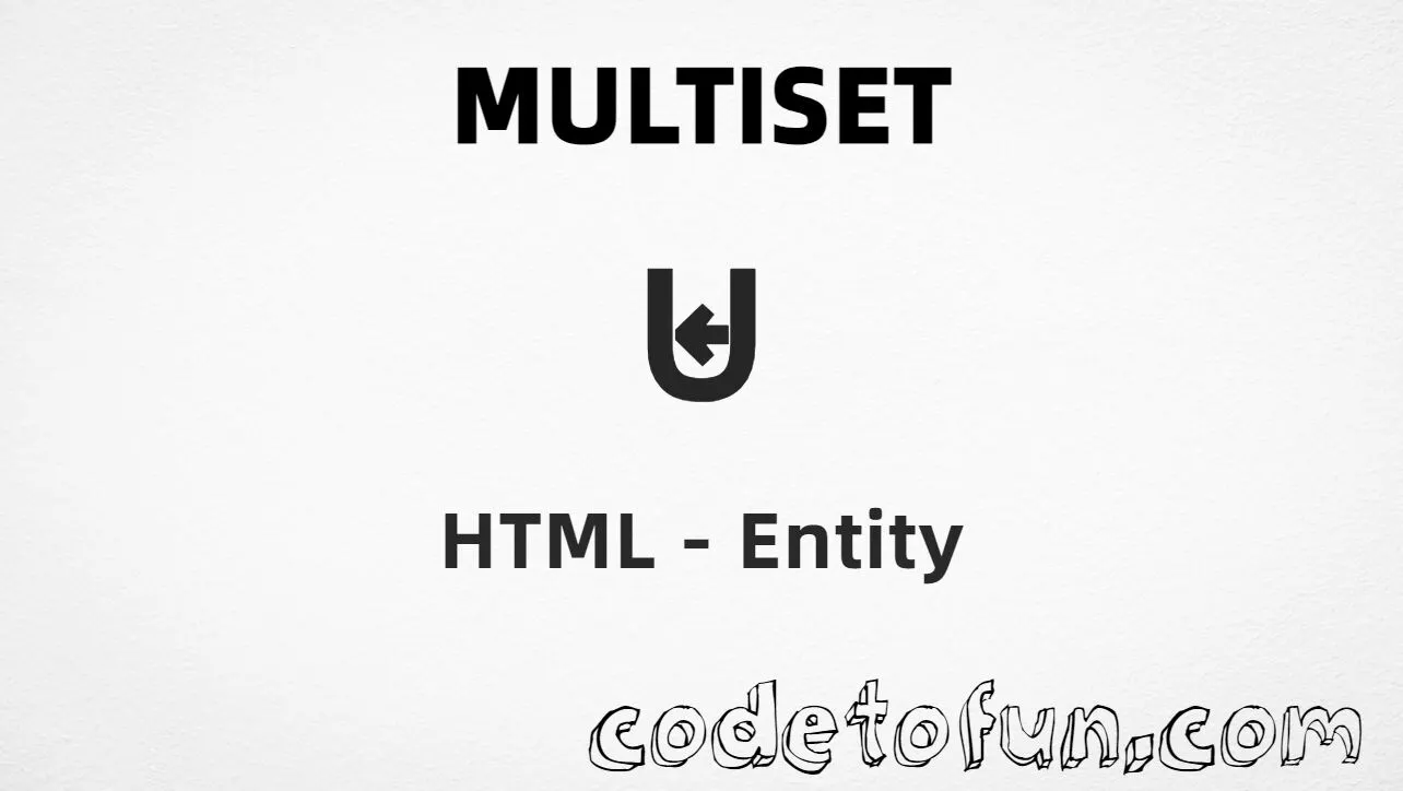 HTML entity for Multiset symbol (U+228C) — hex, decimal, and CSS tutorial