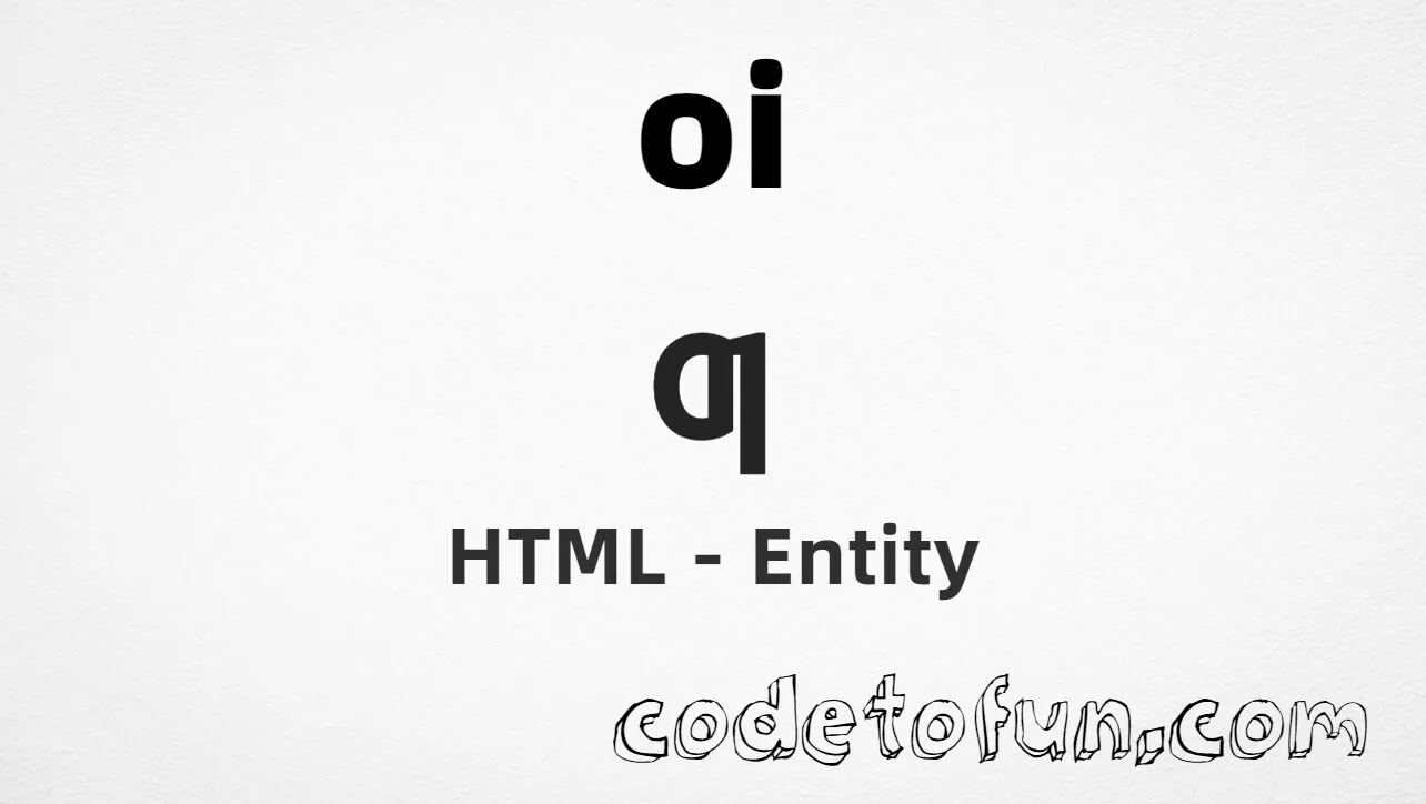 HTML entity for Latin small letter oi ligature (U+01A3) — hex, decimal, and CSS tutorial