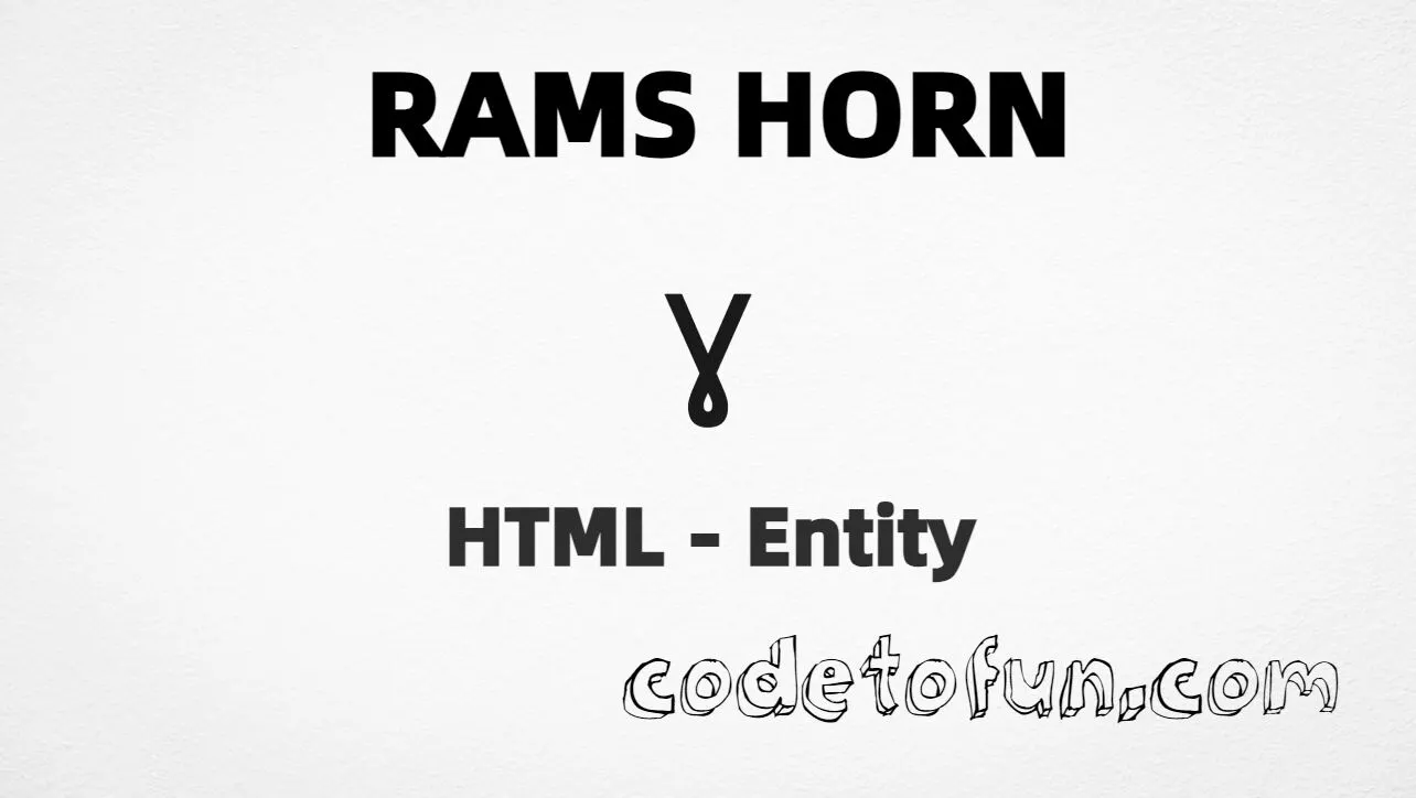 HTML entity for Rams Horn (U+0264) — hex, decimal, and CSS tutorial