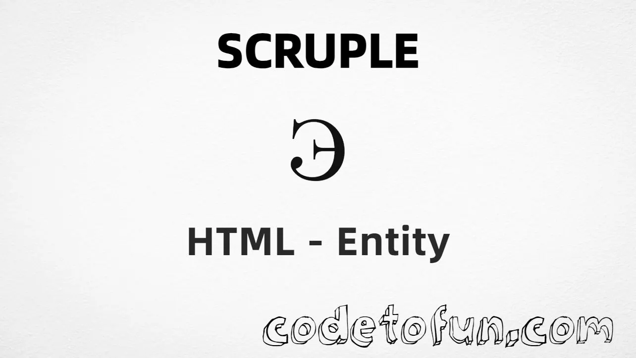HTML entity for Scruple symbol (U+2108) — hex, decimal, and CSS tutorial