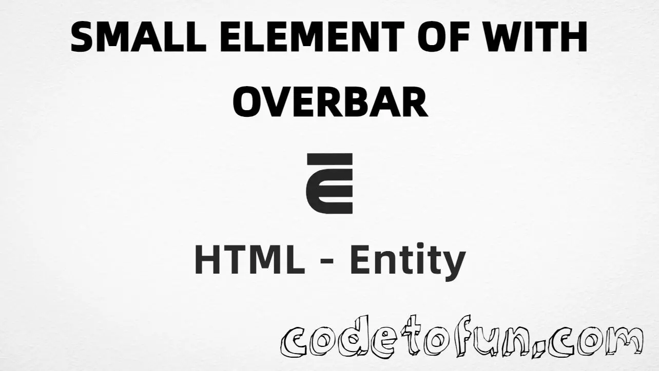 HTML entity for Small Element Of With Overbar (U+22F7) tutorial illustration