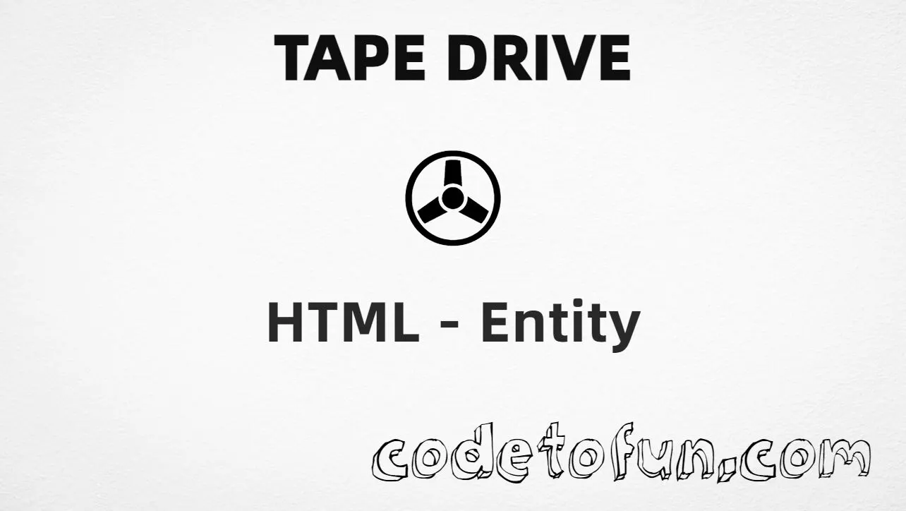 HTML entity for Tape Drive (U+2707) — hex, decimal, and CSS tutorial