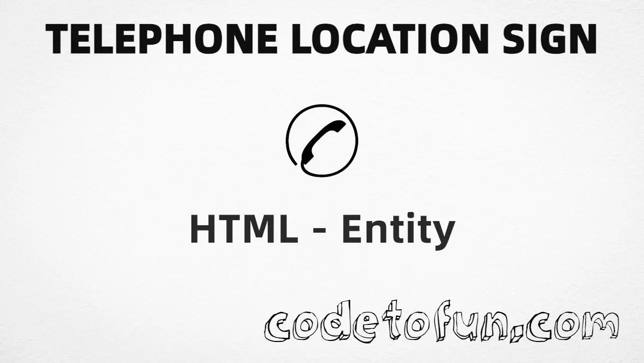 HTML entity for Telephone Location Sign (U+2706) — hex, decimal, and CSS tutorial